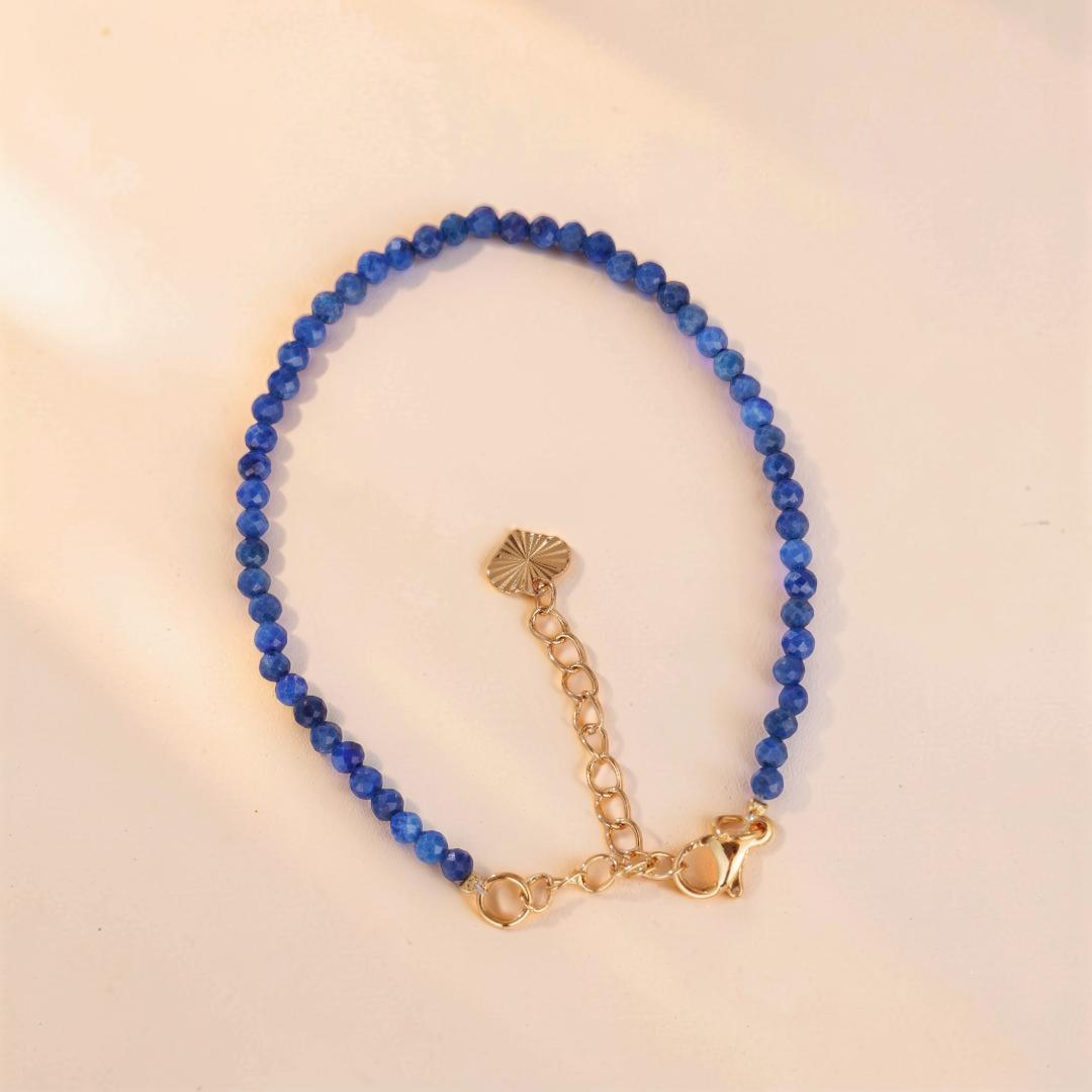ATELIER-TIBET – Bracelet Lapis Lazuli – Brillance de Minuit