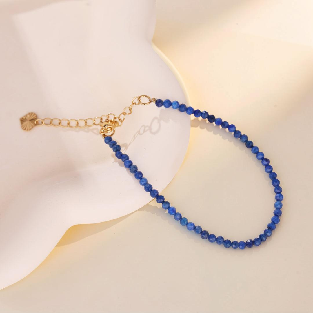 ATELIER-TIBET – Bracelet Lapis Lazuli – Brillance de Minuit