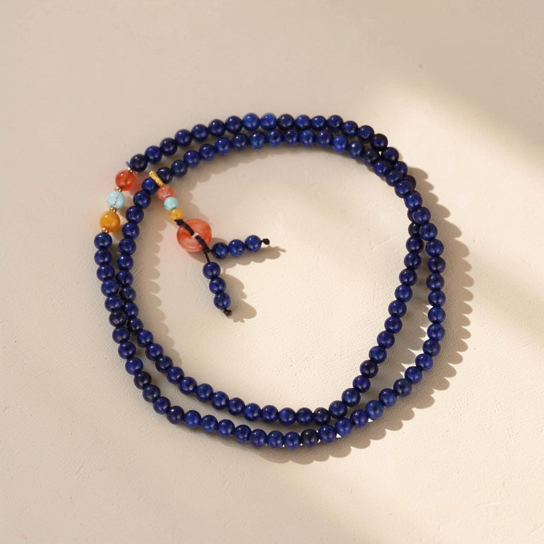 ATELIER-TIBET – Bracelet Mâlâ Lapis Lazuli – Perfection Spirituelle