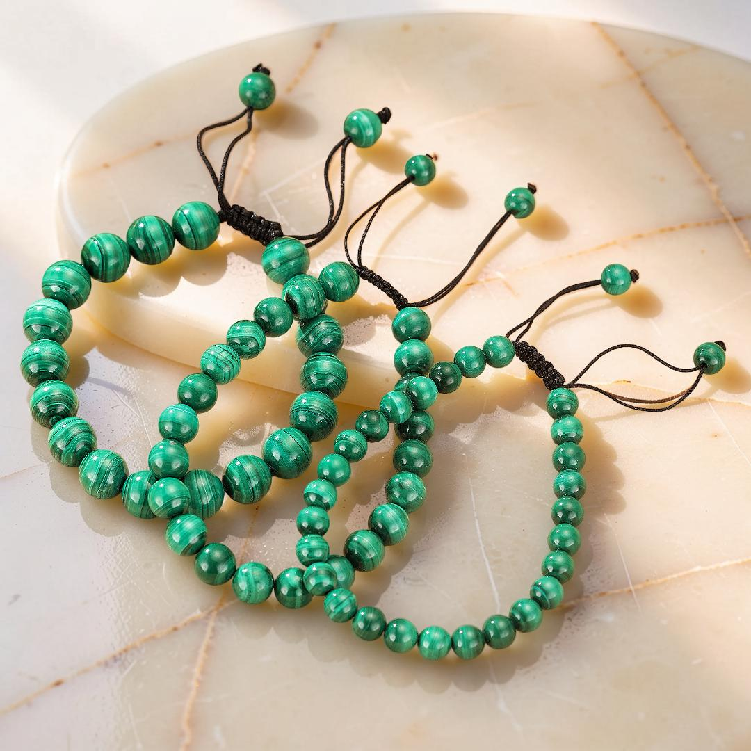 ATELIER-TIBET – Bracelet Malachite – Énergie Protectrice