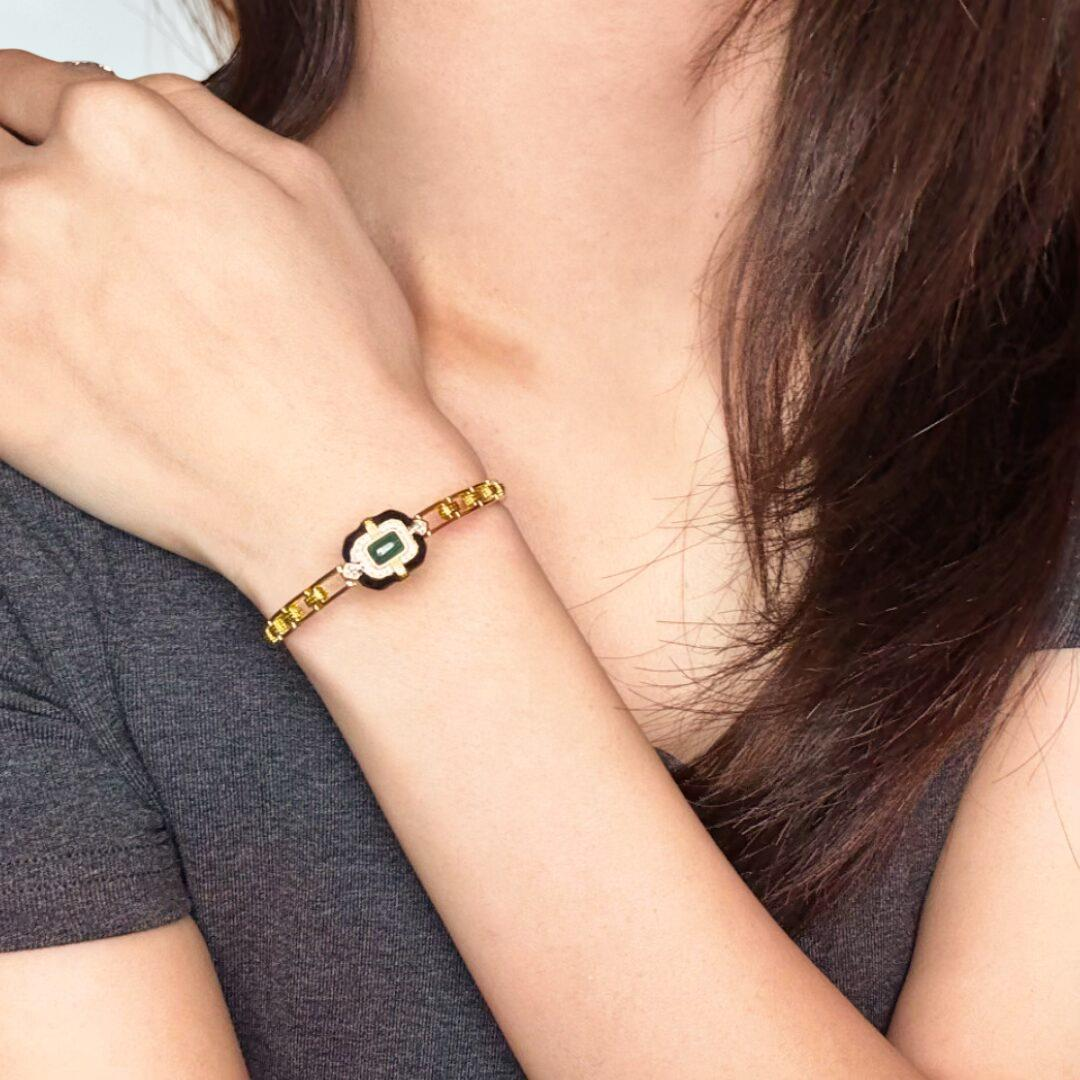 ATELIER-TIBET – Bracelet Malachite – Éveil de Confiance