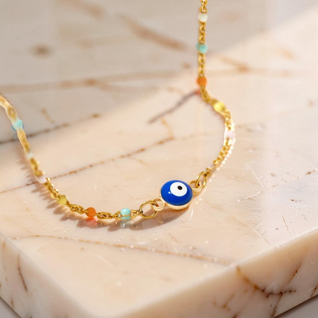ATELIER-TIBET – Bracelet Mauvais Œil Confiance en Argent 925