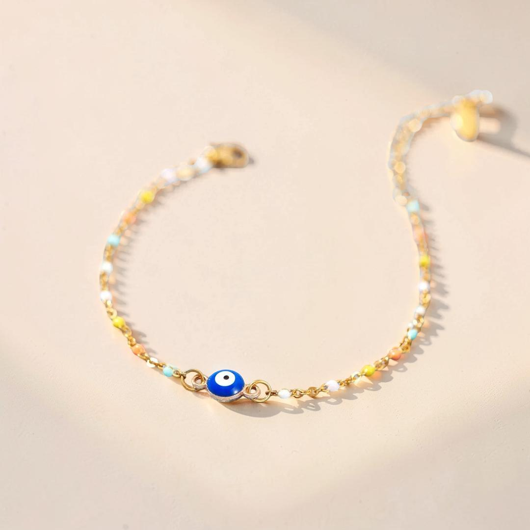 ATELIER-TIBET – Bracelet Mauvais Œil Confiance en Argent 925