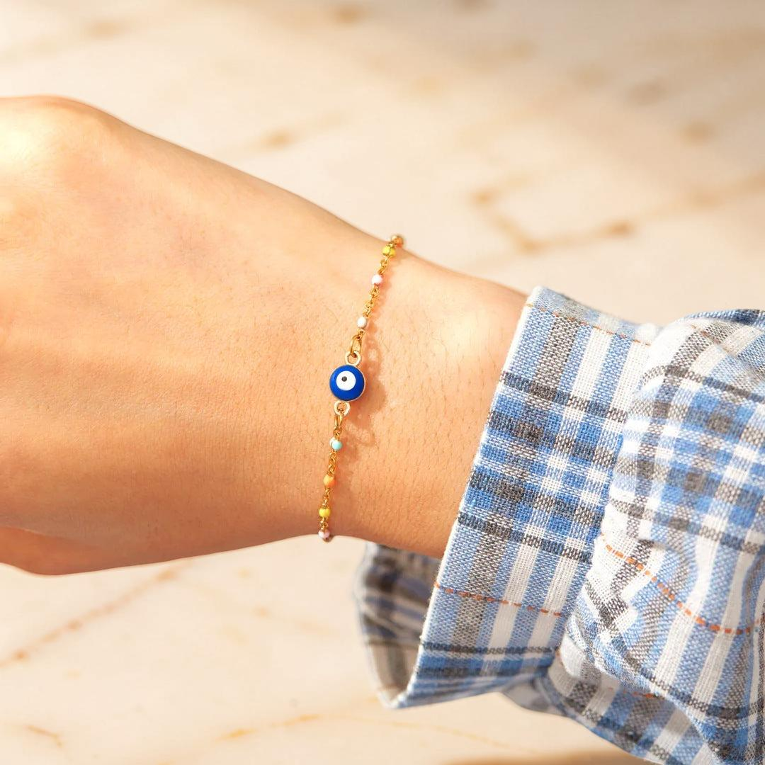 ATELIER-TIBET – Bracelet Mauvais Œil Confiance en Argent 925