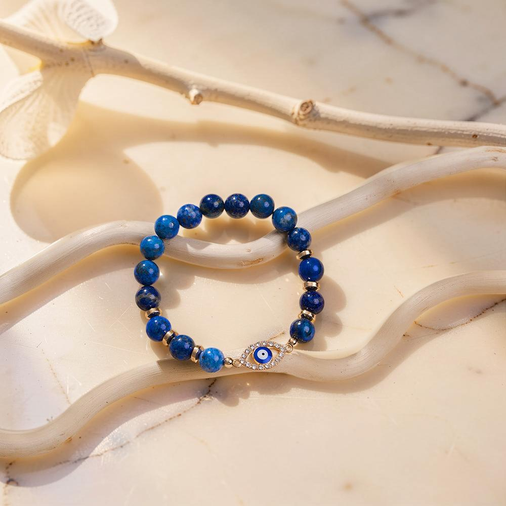ATELIER-TIBET – Bracelet Mauvais Œil Lapis Lazuli – Sérénité