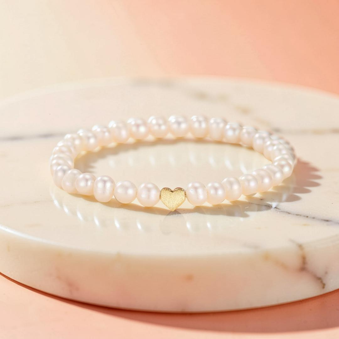 ATELIER-TIBET – Bracelet Perle d'Eau Douce – Amour Parfait