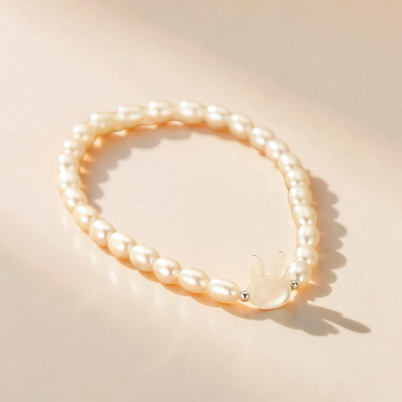 ATELIER-TIBET – Bracelet Perle – Tendresse Lapine, Argent