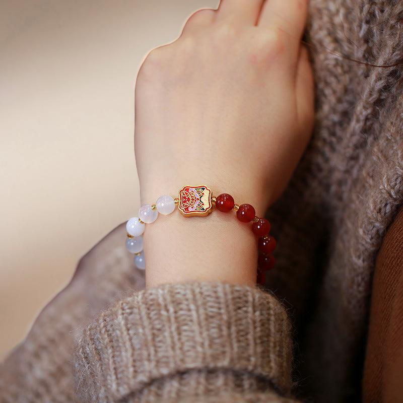 ATELIER-TIBET – Bracelet Pi Xiu en Agate – Apaisement et Richesse