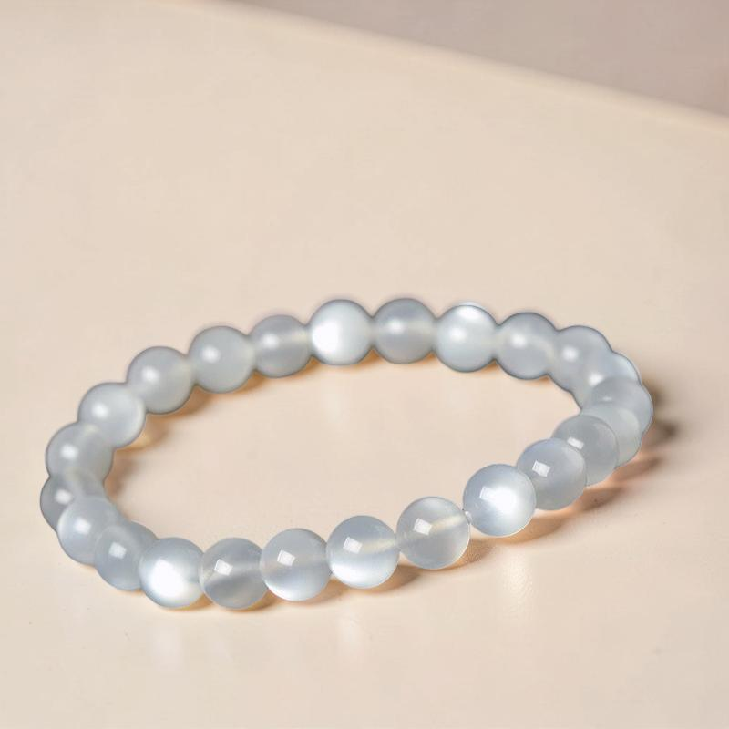 ATELIER-TIBET – Bracelet Pierre De Lune Blanche – Aura Lunaire