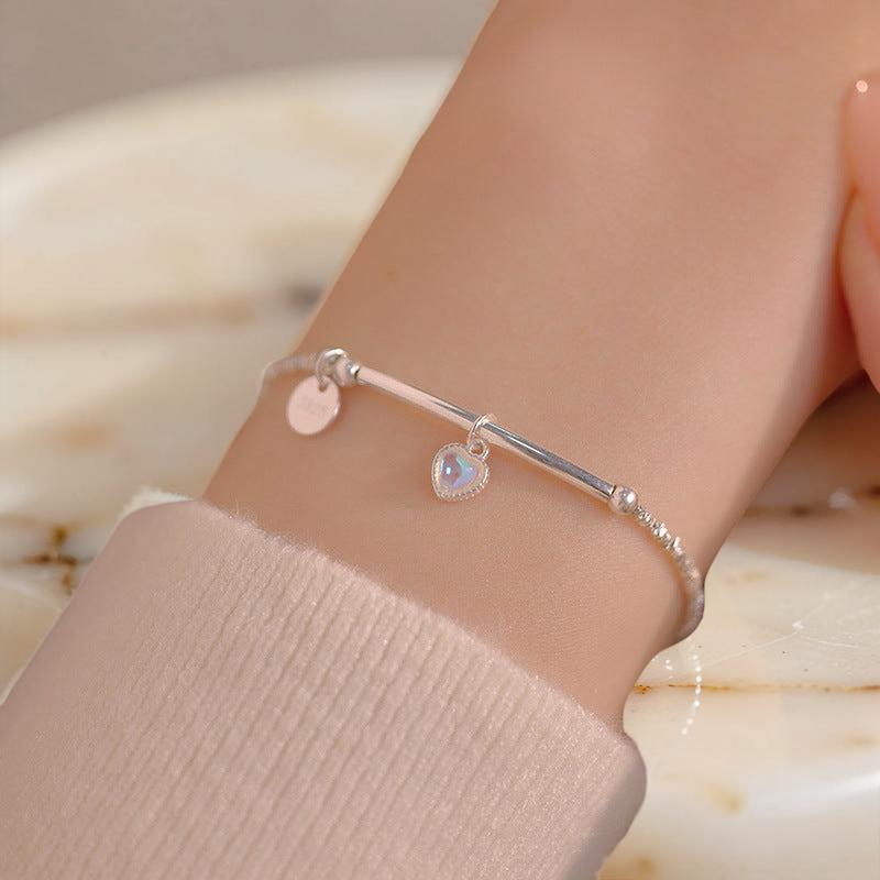 ATELIER-TIBET – Bracelet Pierre de Lune – Perle de Lune, Argent