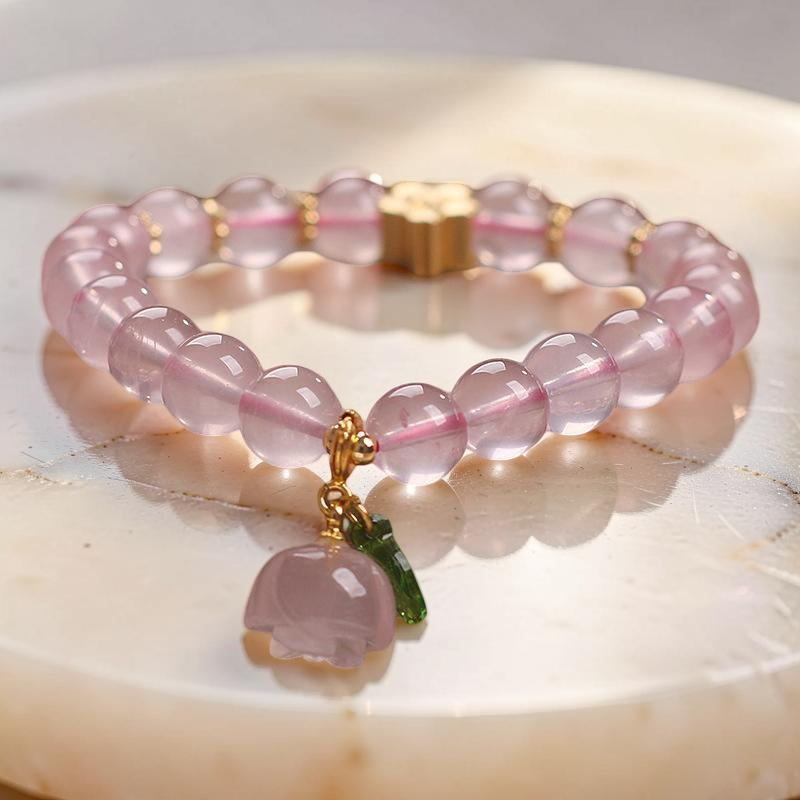 ATELIER-TIBET – Bracelet Quartz Rose – Amour de Cerise