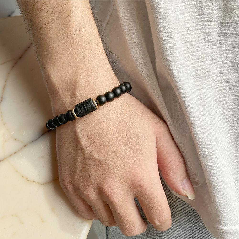 ATELIER-TIBET – Bracelet Signe Astrologique en Onyx – Protection Astrale