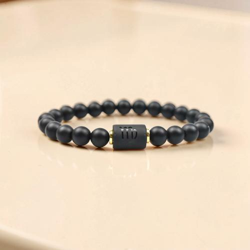 ATELIER-TIBET – Bracelet Signe Astrologique en Onyx – Protection Astrale