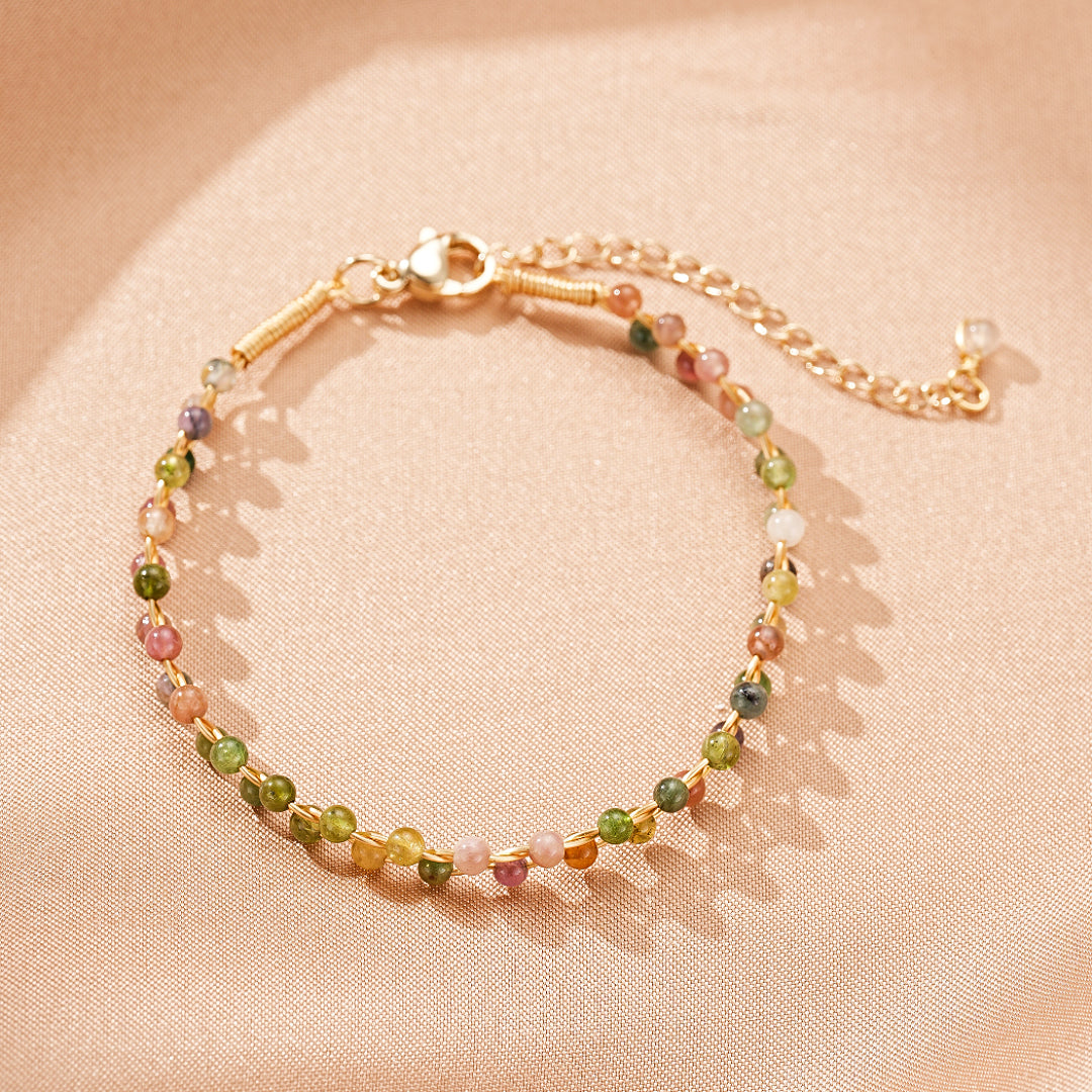 ATELIER-TIBET – Bracelet Tourmaline – Éclats Arc-en-Ciel