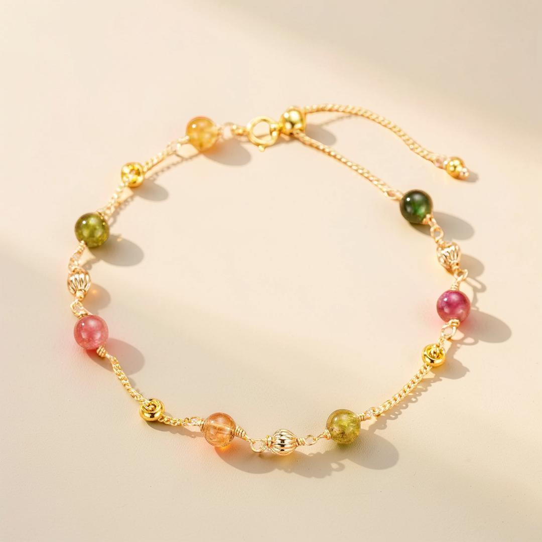 ATELIER-TIBET – Bracelet Tourmaline – Vibrations Arc-en-Ciel