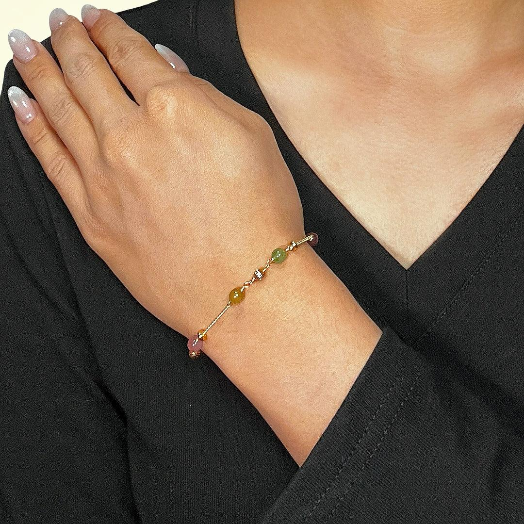 ATELIER-TIBET – Bracelet Tourmaline – Vibrations Arc-en-Ciel