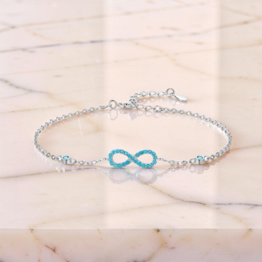 ATELIER-TIBET – Bracelet Turquoise – Souffle d’Écume, Argent 925