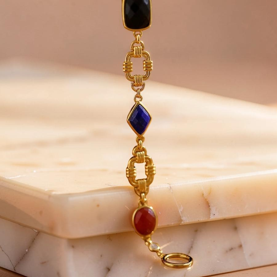 ATELIER-TIBET – Bracelet Vintage – Promesse, Argent Plaqué Or