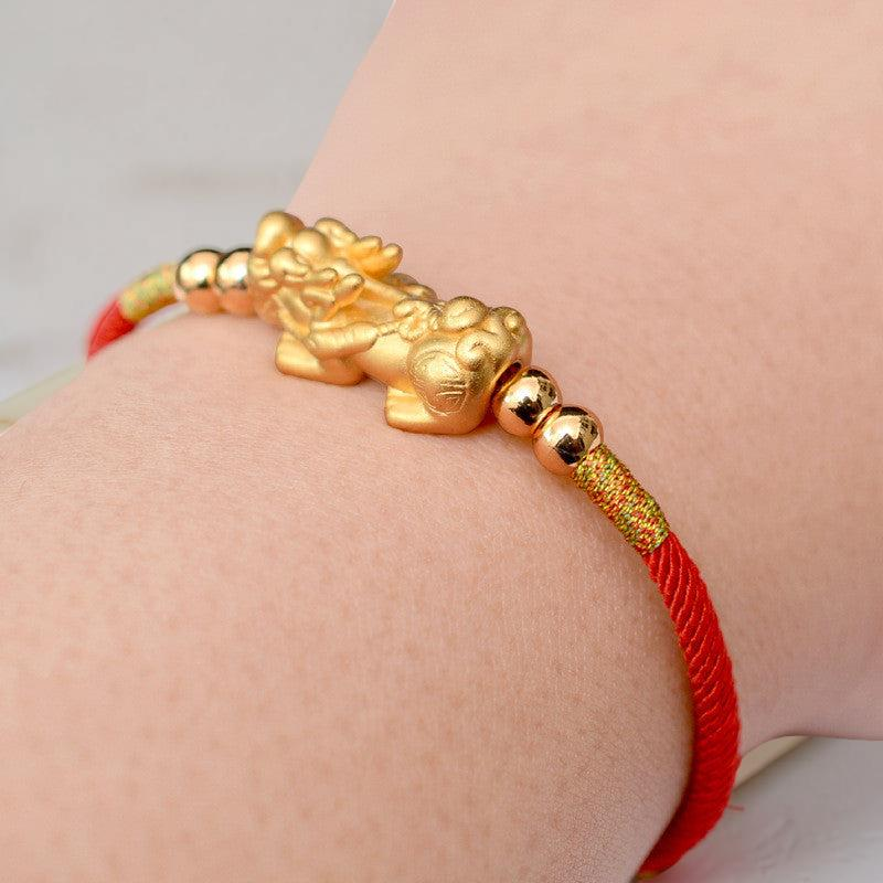 ATELIER-TIBET – Bracelet Pi Xiu - Mythique, Fil Rouge