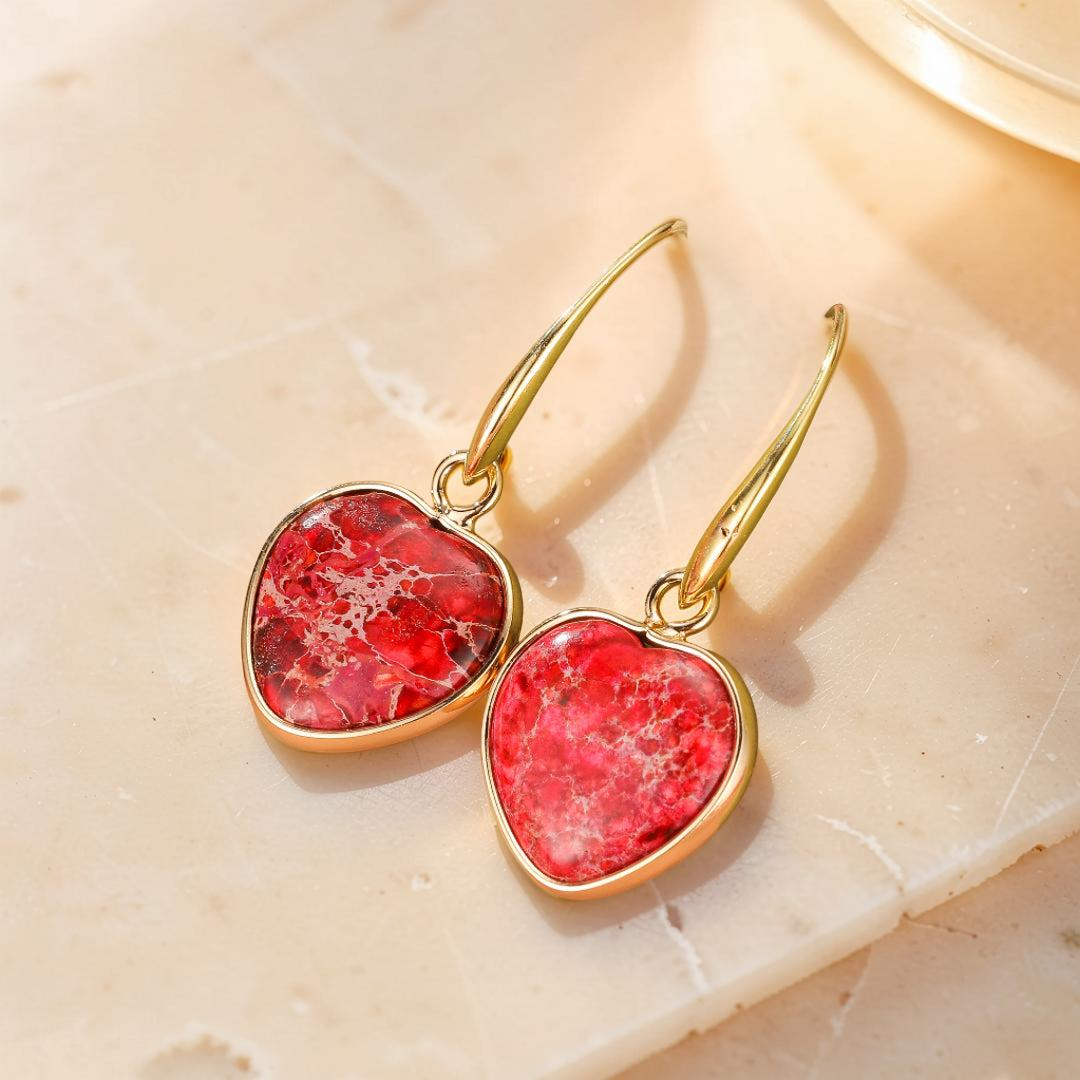 ATELIER-TIBET – Boucles d’Oreilles Jaspe – Éclat Vital