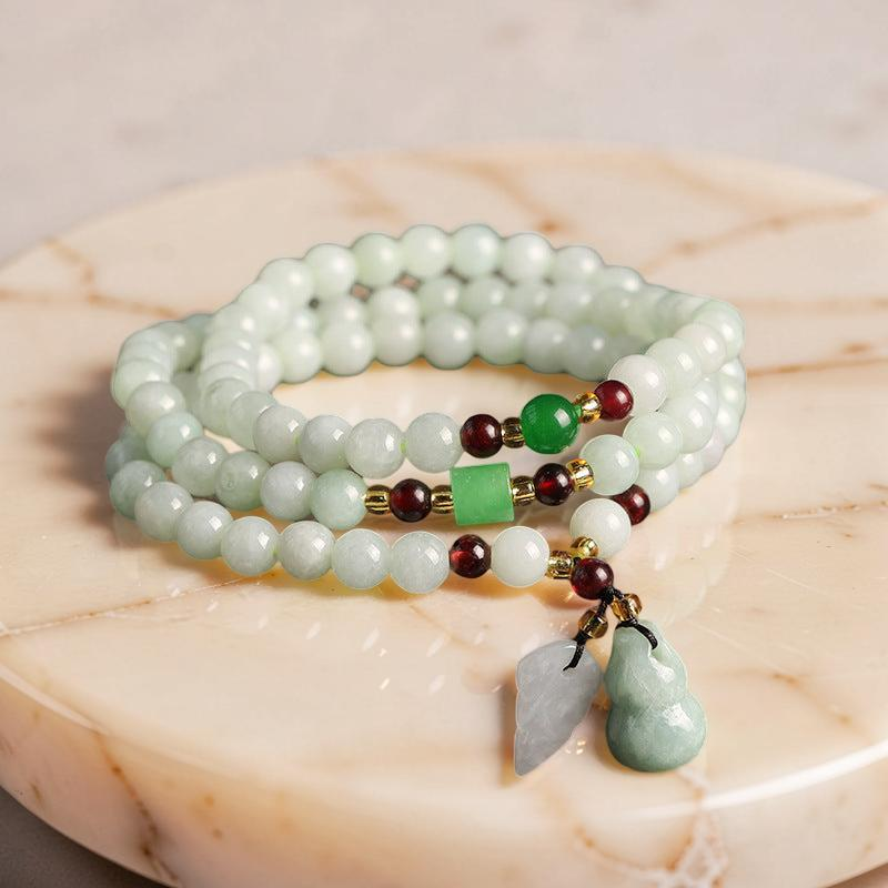 ATELIER-TIBET – Mâlâ Jade et Grenat – Passion