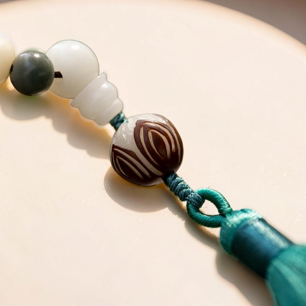 ATELIER-TIBET – Mâlâ Lotus Graine de Bodhi – Perla, 108 Perles