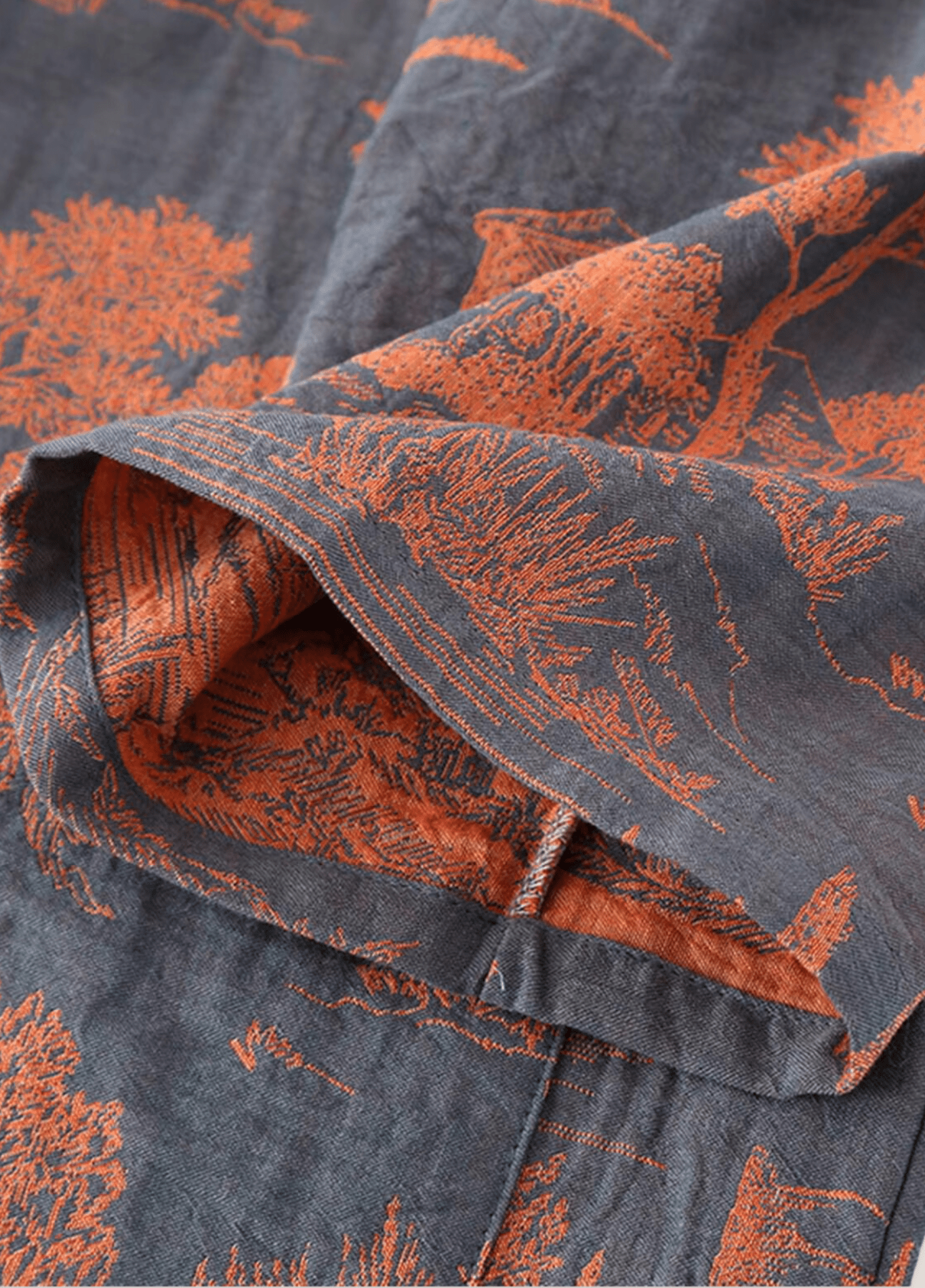 Peignoir kimono homme coton bleu – Ukiyo
