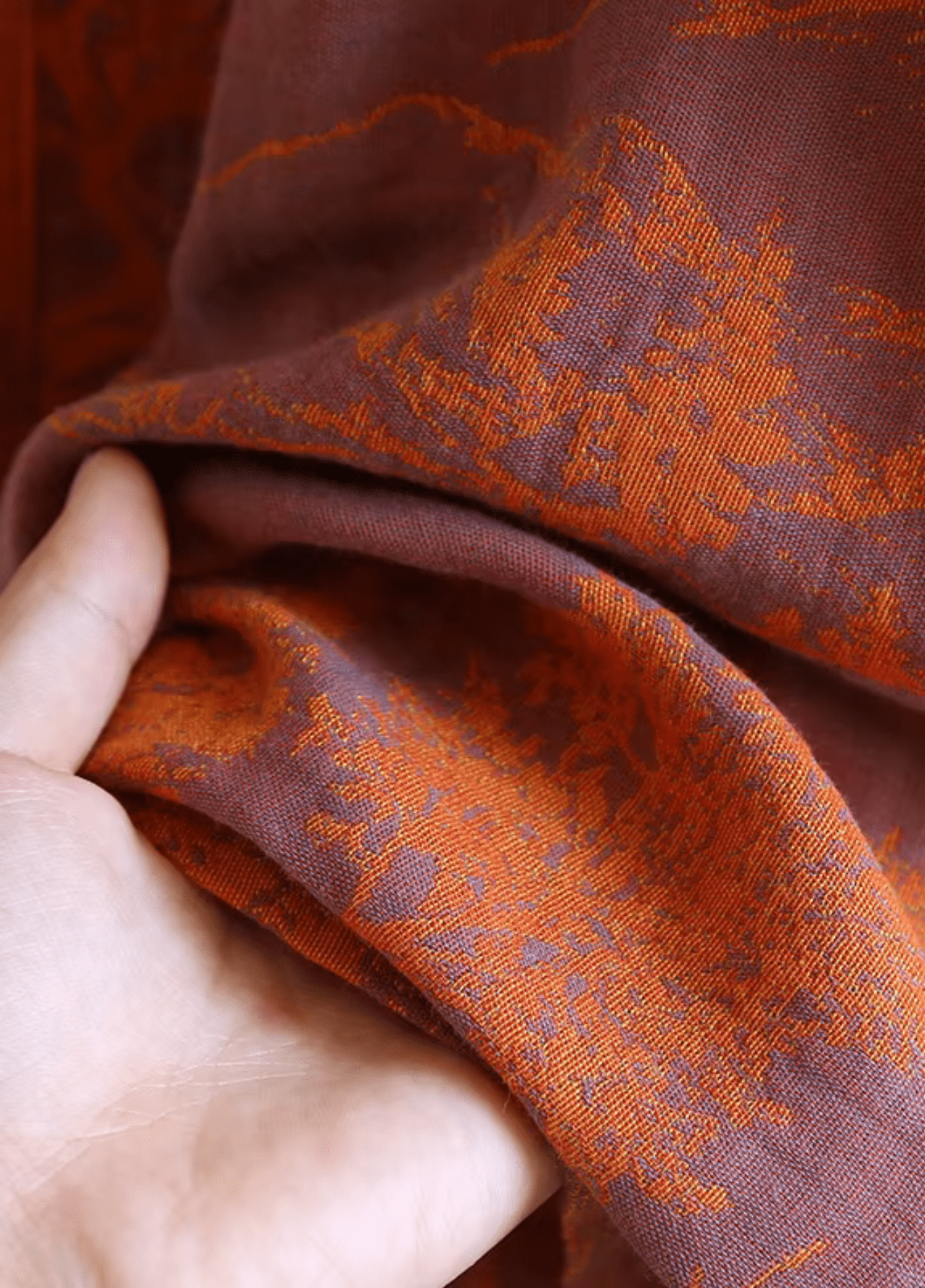 Peignoir kimono femme coton orange – Ukiyo