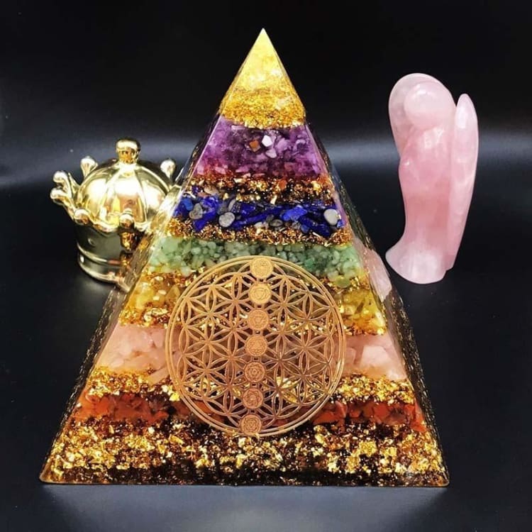 ATELIER-TIBET Pyramide Orgonite '7Chakras'