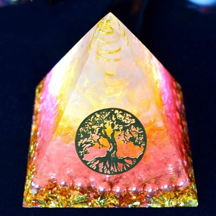 ATELIER-TIBET Pyramide Orgonite 'Amour et Joie du coeur'