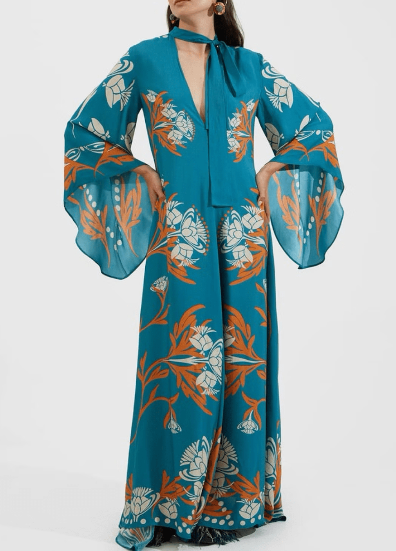 Robe kimono femme turquoise – Turquoise Sauvage