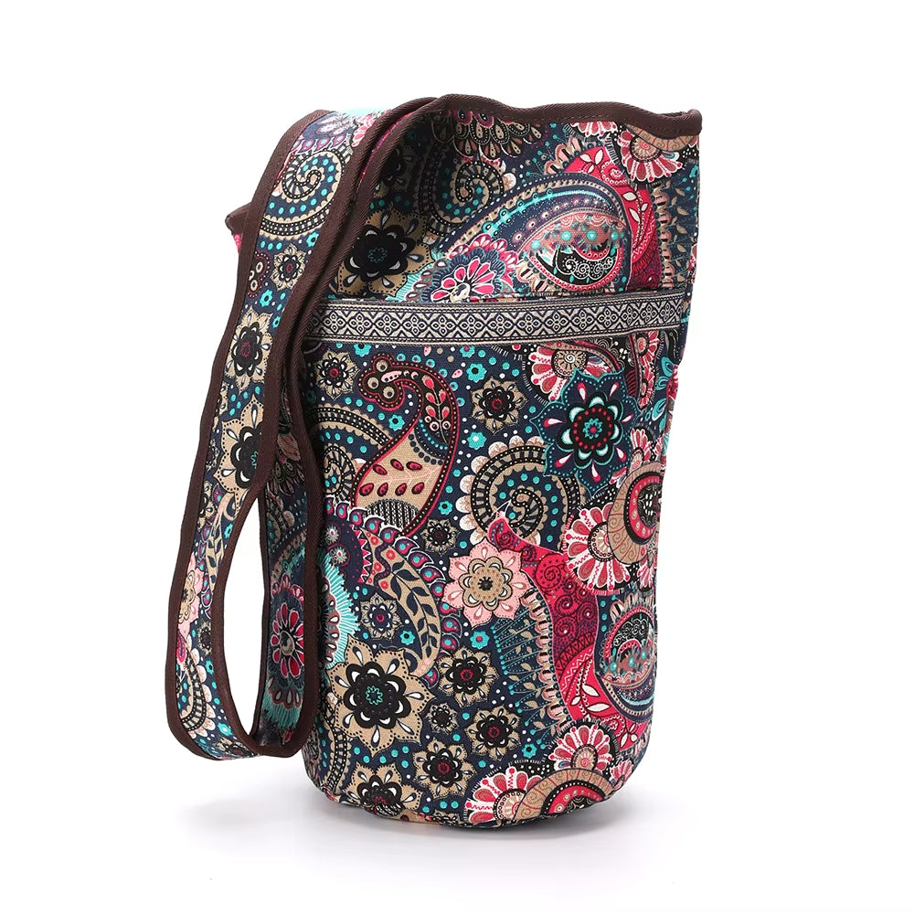 ATELIER-TIBET – Sac de yoga multicolore à imprimé floral
