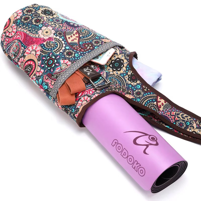 ATELIER-TIBET – Sac de yoga multicolore à imprimé floral
