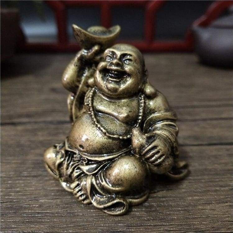 ATELIER-TIBET Statue “Bouddha Rieur” – Joie & Sérénité pour votre intérieur