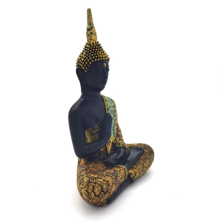 ATELIER-TIBET Statuette de Bouddha Style colorée - Abhaya Mudrā
