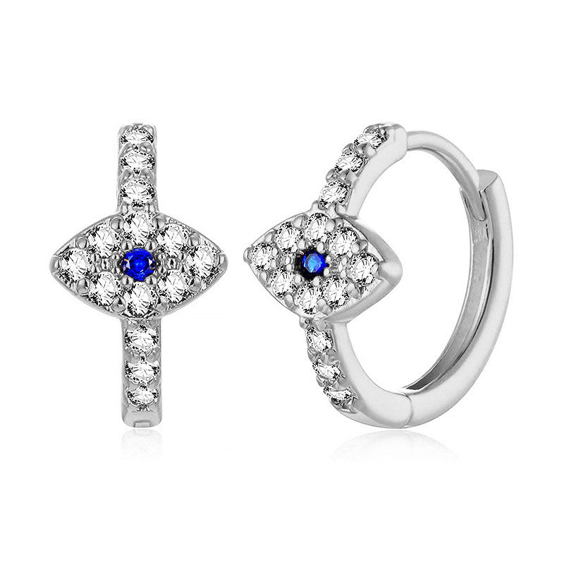 ATELIER-TIBET Boucles d’Oreilles Œil Protecteur Argent 925