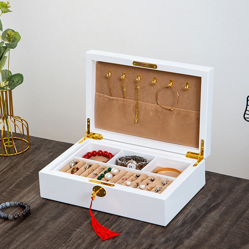 ATELIER-TIBET – Boîte à Bijoux Flanelle avec Serrure