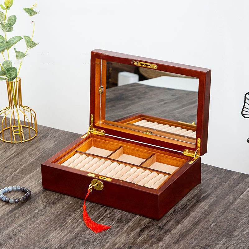 ATELIER-TIBET – Boîte à Bijoux Flanelle avec Serrure