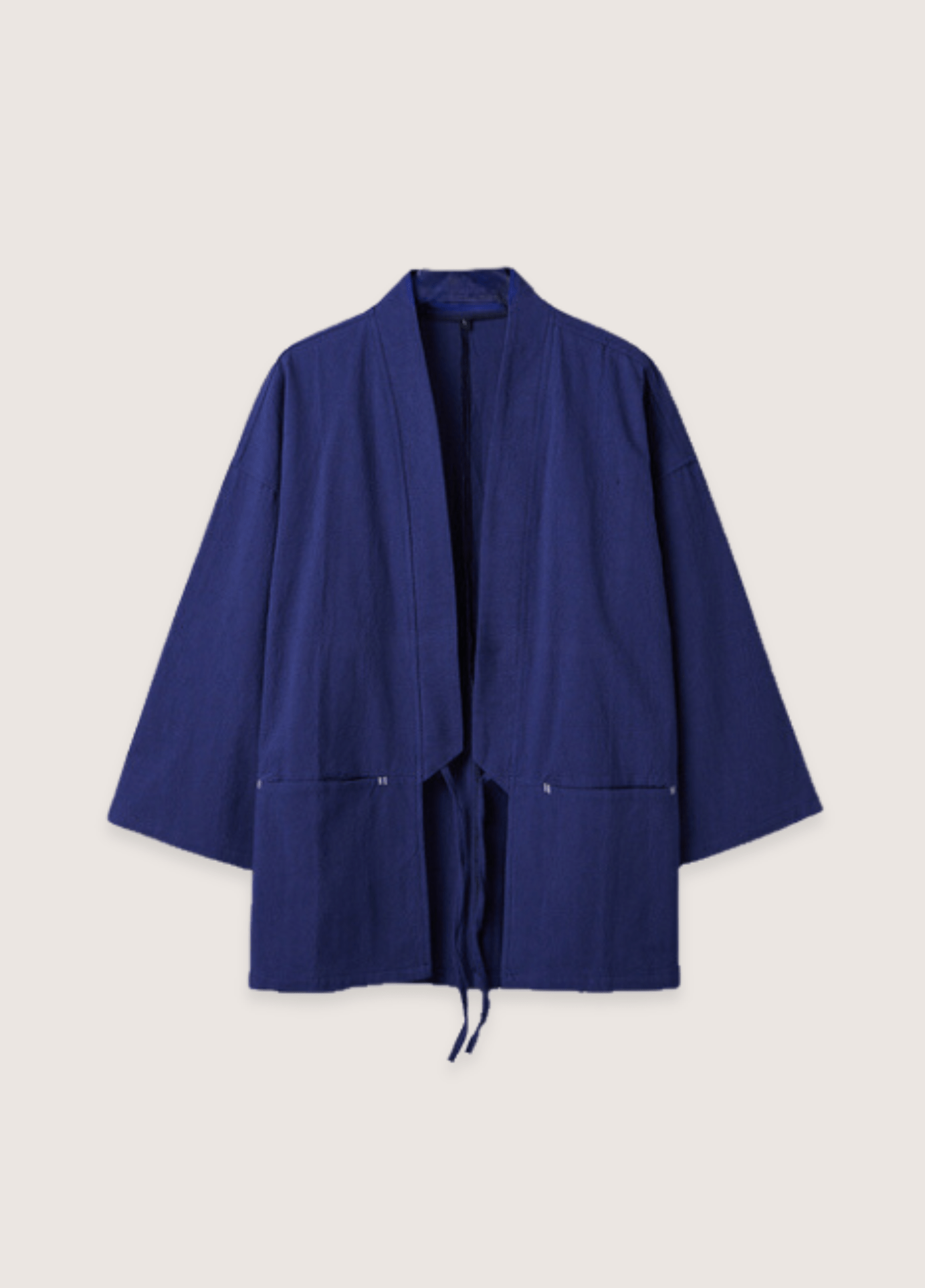 Veste kimono homme bleu marine