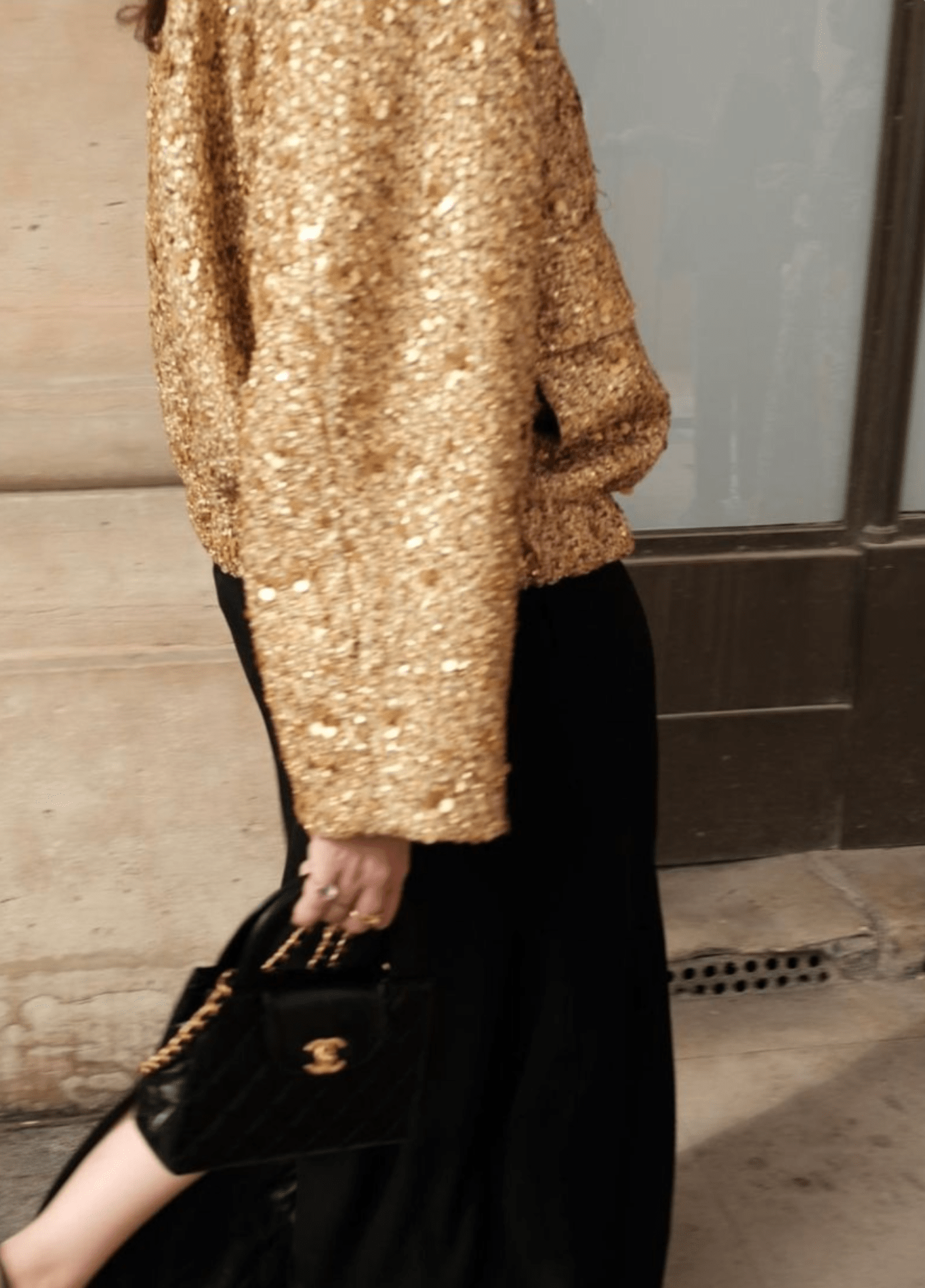 Veste kimono femme satiné floral or – Hoshi