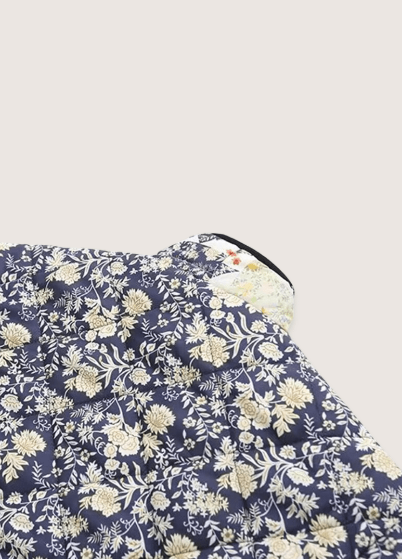 Veste kimono femme coton motif chrysanthème bleu – Hanabi Garden
