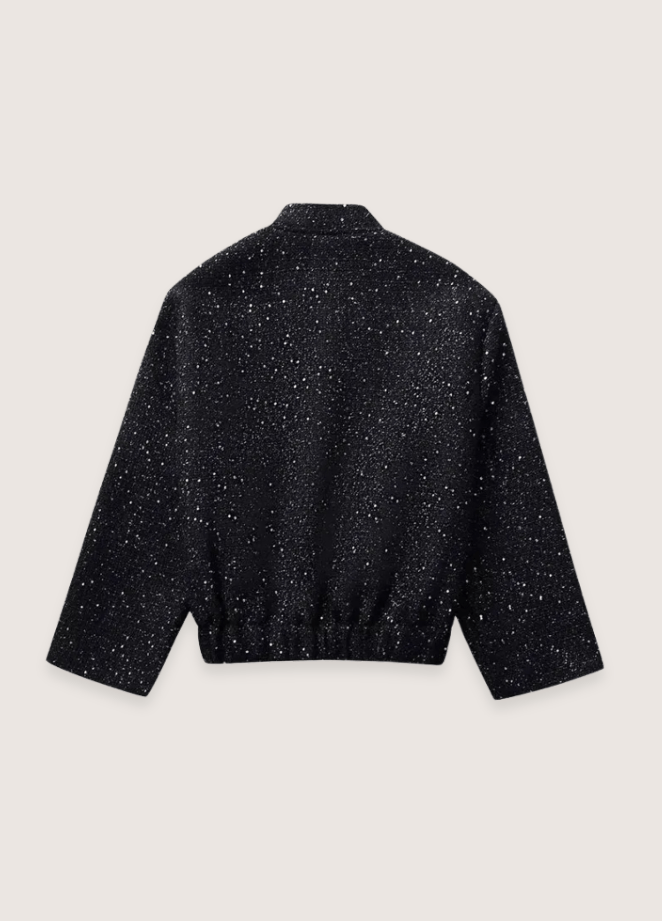 Veste kimono femme satiné floral noir – Hoshi