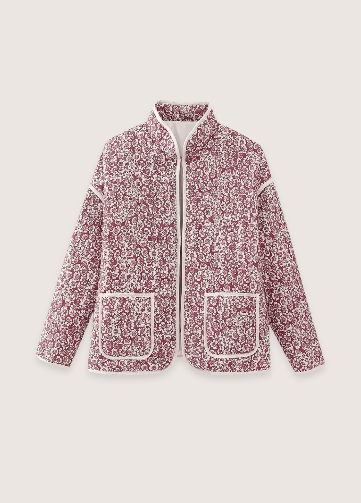 Veste kimono femme floral rose – Hana