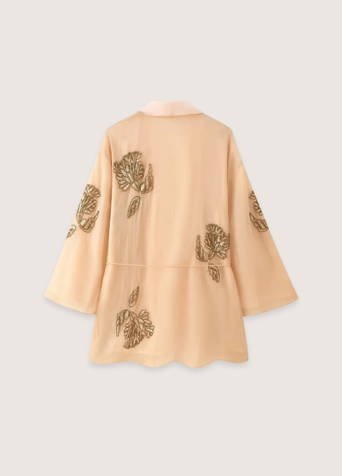 Veste kimono femme floral beige – Yuki