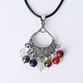 ATELIER-TIBET Pendentif Chakra 7 Pierres 38mm