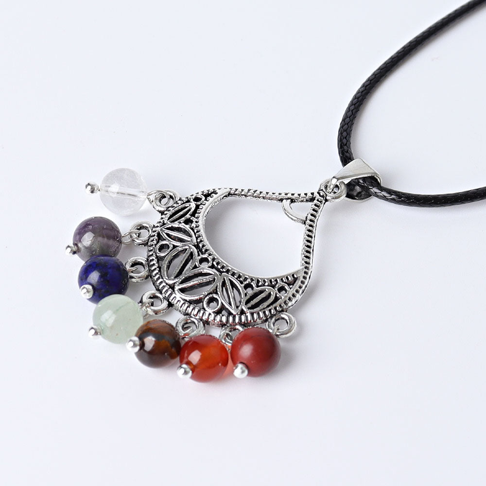 ATELIER-TIBET Pendentif Chakra 7 Pierres 38mm