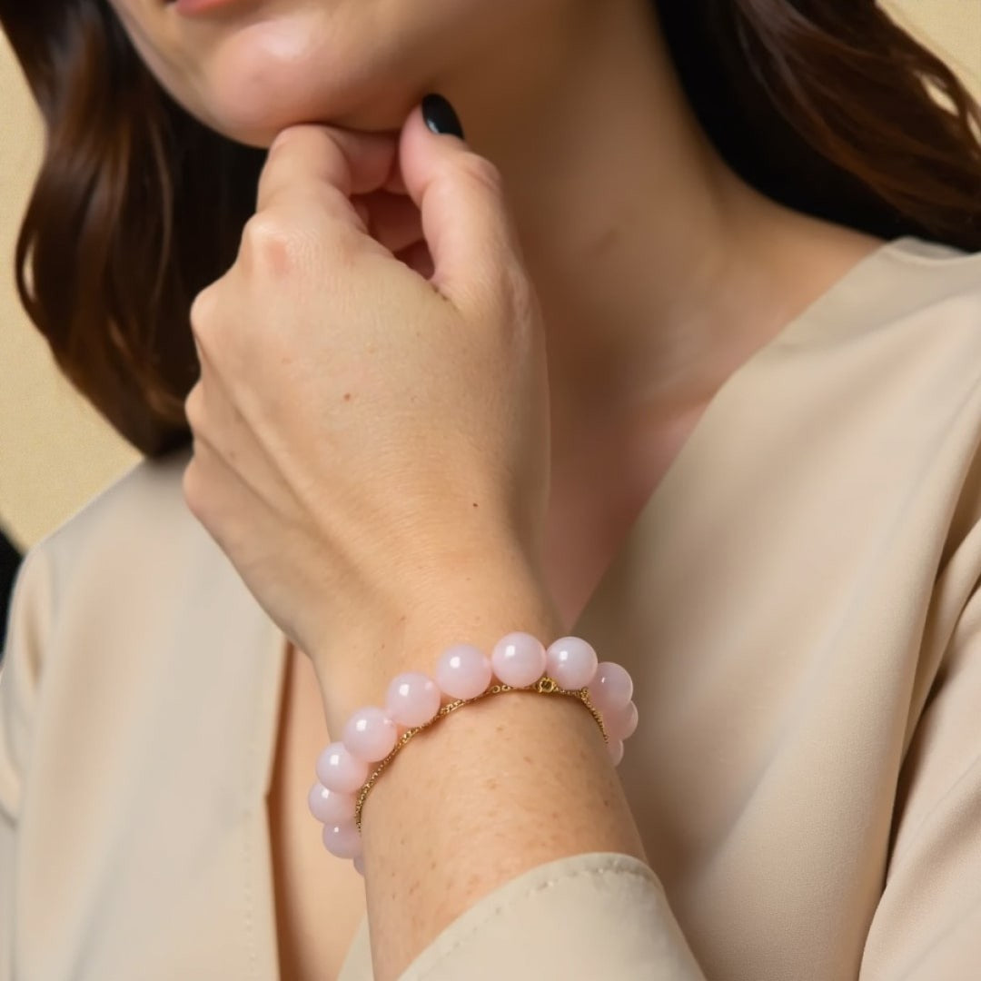 ATELIER-TIBET – Bracelet Amour Inconditionnel en Quartz Rose