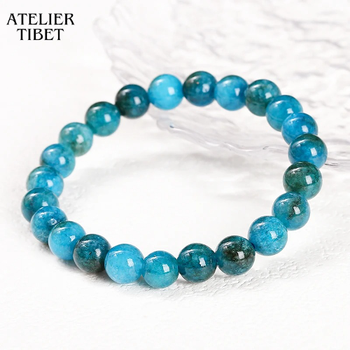 ATELIER-TIBET Bracelet Perles Naturelles Homme – Style Géométrique Décontracté