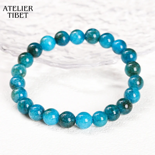 ATELIER-TIBET Bracelet Perles Naturelles Homme – Style Géométrique Décontracté