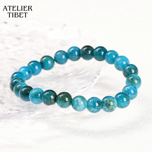 ATELIER-TIBET Bracelet Perles Naturelles Homme – Style Géométrique Décontracté